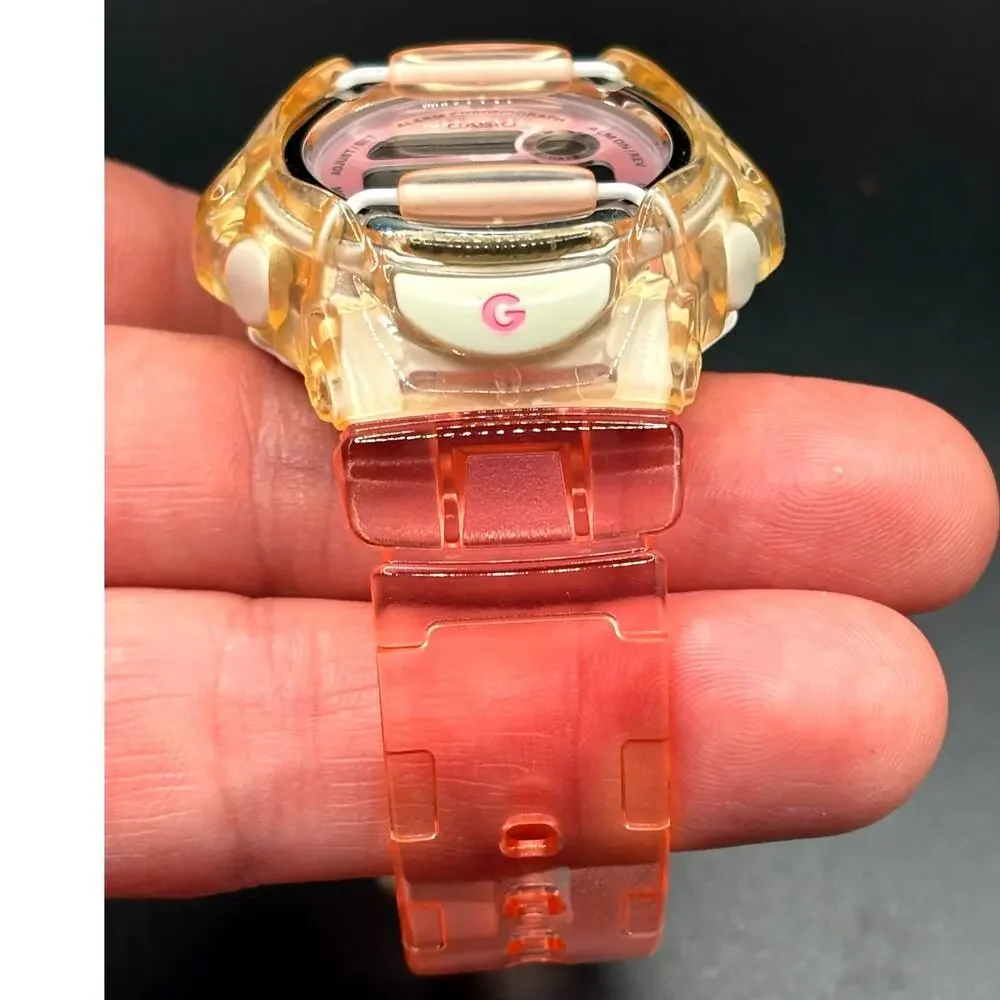 Casio Baby-G BG169R-4 Pink Clear Digital Shock Resistant 200M Women’s Watch